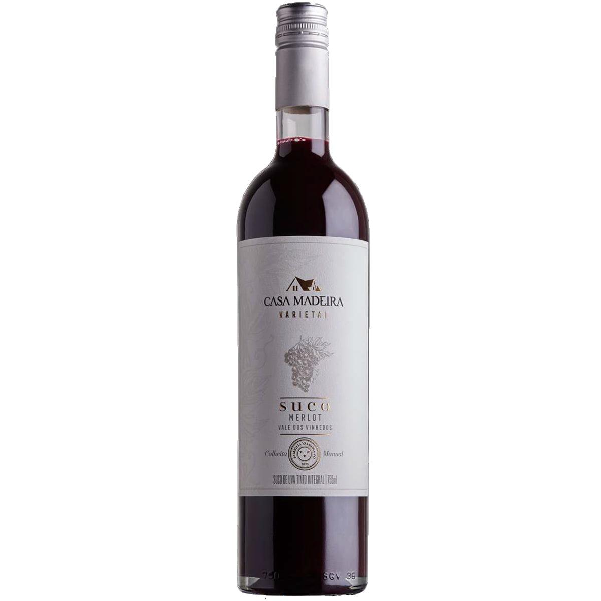 SUCO UVA CASA MADEIRA PREMIUM MERLOT 750ML