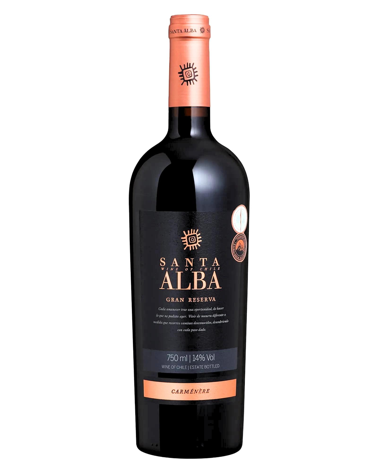 VINHO CHILENO SANTA ALBA GRAN RESERVA CARMENERE 750ML