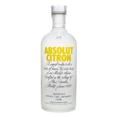 VODKA ABSOLUT CITRON 750ML