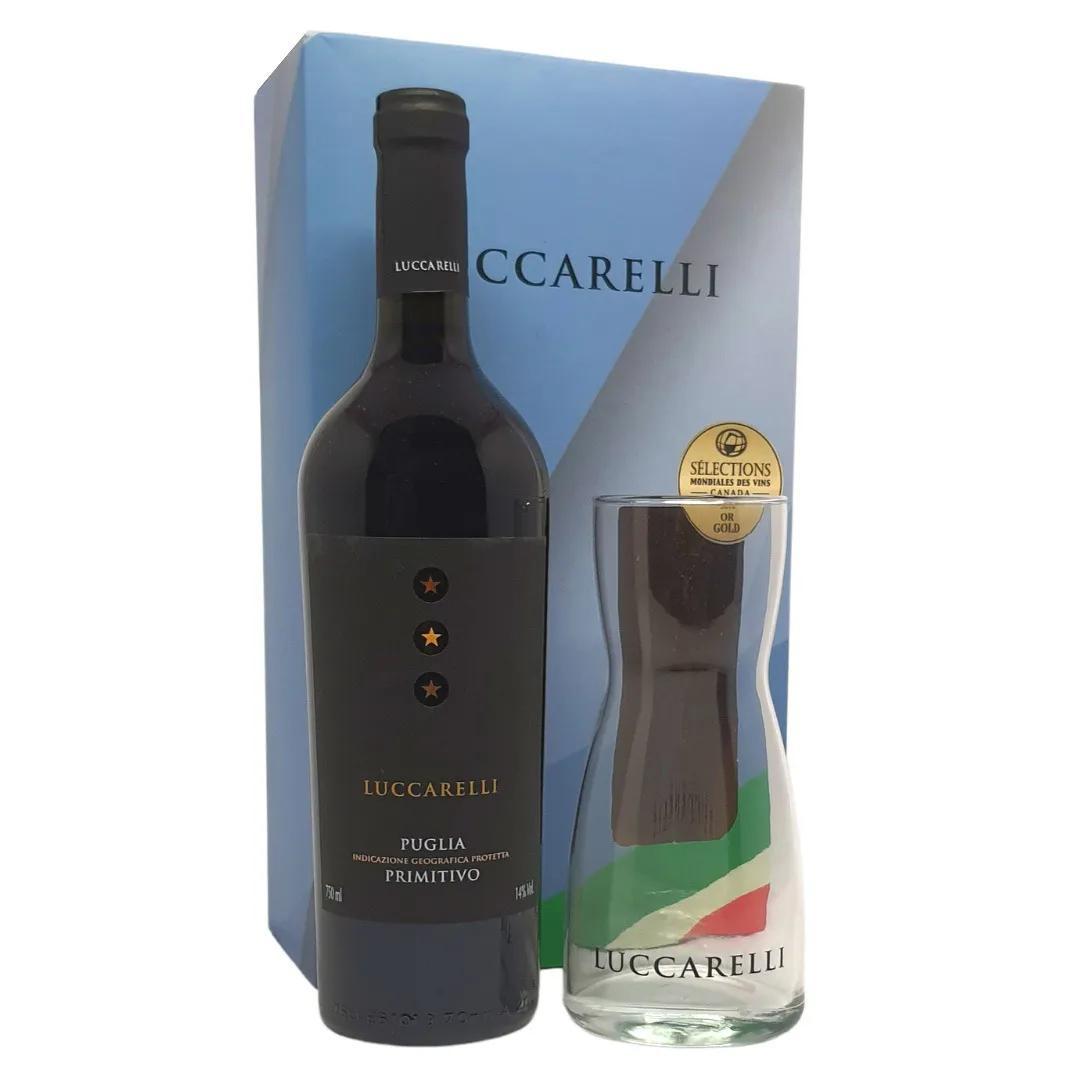 KIT ITA LUCCARELLI PRIMITIVO 750ML+ DECANTER