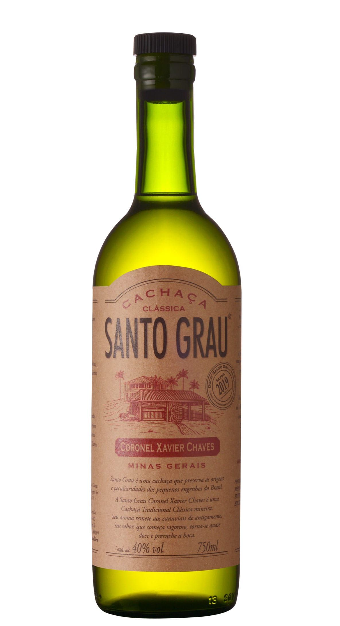 CACHAÇA SANTO GRAU 750ML MINAS GERAIS